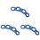 3Pcs Blue Guitar Training Tool Finger Expander for Ukulele Beginners 1