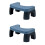 2Pcs Plastic Toilet Foot Stool Blue Household Step Stool for Home Use 4