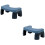 2Pcs Plastic Toilet Foot Stool Blue Household Step Stool for Home Use 5