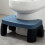 2Pcs Plastic Toilet Foot Stool Blue Household Step Stool for Home Use 10