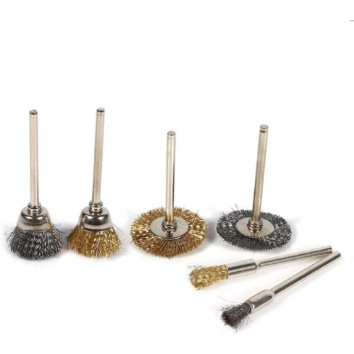 Rust Removal Brush for High-Precision Detail Processing, Multi-Function Wire Brush Set for Oxide and Paint Cleaning, Polishing Brush Wheels 2