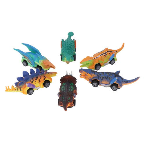 6x Dinosaurier Spielzeugauto Rückziehfunktion 1