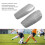 1Pair Carbon Fiber Shin Guards, Size L, Silver Bag 5