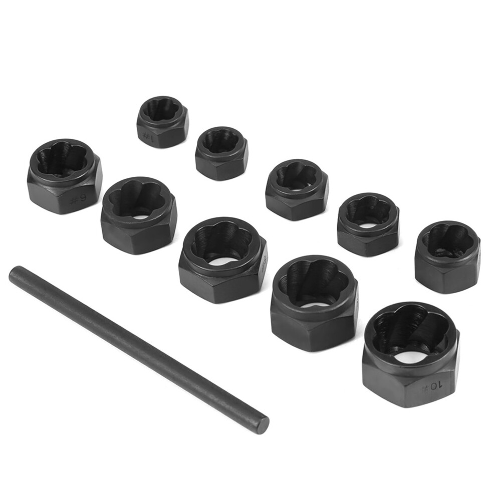 11Pcs Nut & Bolt Extractor Set 9-19Mm Heavy Duty Damaged Fastener Remover Tool 7901392827523