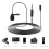 1.5m Omnidirectional Lavalier Microphone, 3.5mm Plug for PC Camera Phone Black 8