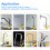 Stylish Kitchen Faucet Replacement, ABS Plastic Spray Shower Head Combining Easy Installation And Multi-Functionality For Your Home Bathroom 3