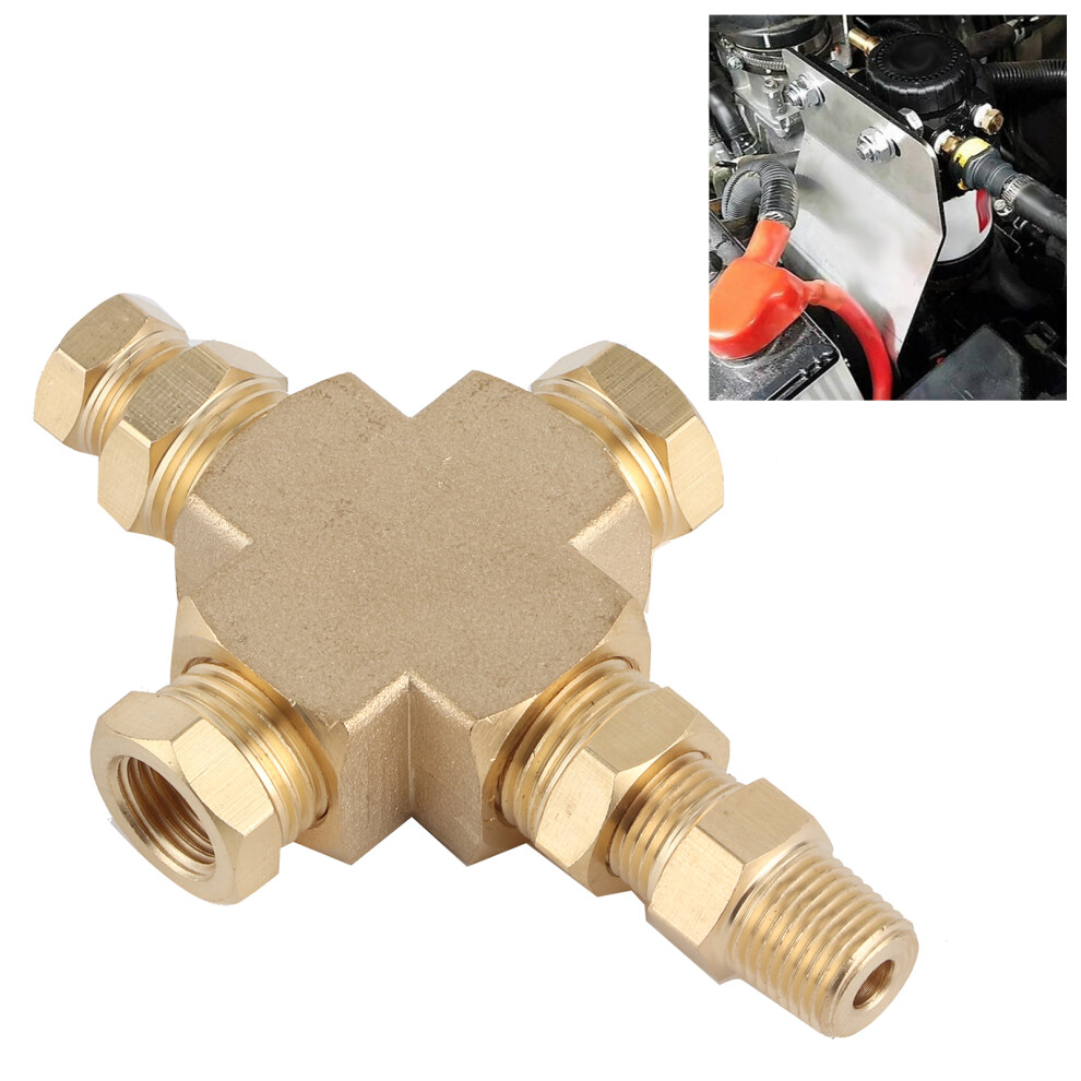 Sensor Adapter Kit 1/4-18 Npt Brass Golden 7293282861480