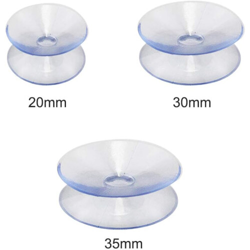 Glass Table Top Spacers for Precision Alignment, Double Sided Suction Cups with Shock Absorber Functionality, Suction Cup Without Hooks for Clean 2