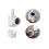 Replacement Kit for Automatic Pool Cleaners, Universal Wall Fitting with Pressure Relief Valve and Quick Disconnect, Leak Proof Connection Using 5