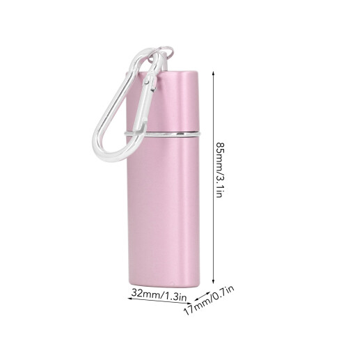 Mini Portable Pocket Ashtray 100g Pink 32x17x85mm 1
