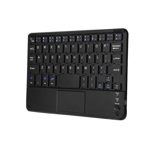 Wireless Bluetooth Keyboard With Touchpad For Tablet, Mini Bluetooth Keyboard Ultra Slim Rechargeable Keyboard Portable Touchpad Strong Compatibility 2