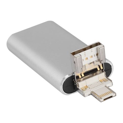 Συμπαγές μέγεθος USB Flash Drive με διπλές υποδοχές, υψηλή ταχύτητα USB3.0Transmission, κέλυφος 2
