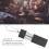 Mini Portable Ashtray 100.00g 32x17x85mm Black 4