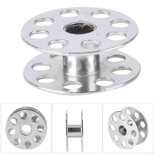 Polished Smooth Surface Metal Bobbins for Sewing Machines Exquisite Craftsmanship Solid and Durable Compact Size Light Weight Easy Install with 2
