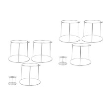 6Stk Servier Tablett Rack Aus Edelstahl Für Haushalt Silber