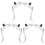 3Paires Leviers Argent Aluminium Accessoires 1