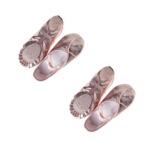 2Pièces Chaussures Danse Rose PU Enfants Élégantes Non Glissantes