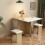 Dining table set multifunctional extendable dining table 12