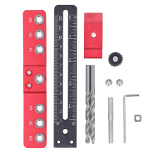 Adjustable Drill Guide for Cabinet Hardware Mounting, Wood Drilling Guide Jig with Wide Application and Accurate Positioning Technology, Cabinet