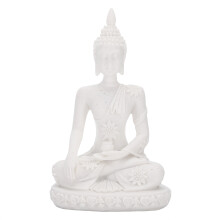 Statua di Buddha in meditazione, realizzata in arenaria e resina, ideale come regalo per gli amanti dell'arte, con un aspetto realistico e perfetto