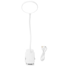 Lampe de lecture portable, lampe à pince avec réglage universel flexible pour un éclairage multi-angles, alimentée par batterie et rechargeable