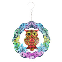 Outdoor Decorations, Hanging Wind Spinner Stainless Steel Spinner for Patio Yard Backyard, Metal Wind Spinners with Swivel Hook for Easy Hanging