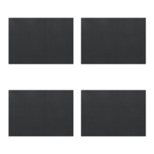 4Pièces Coussin Feutre Noir Double Usage Pour Peinture
