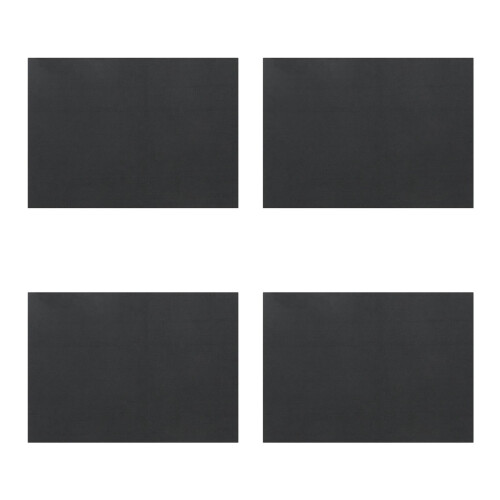 4Pièces Coussin Feutre Noir Double Usage Pour Peinture