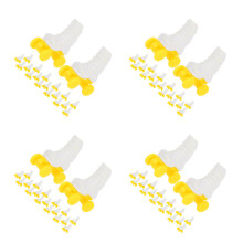 40Paires Mini Rollers Blancs Décoratifs Pour Jouets Poupées Créatifs