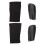 2Sets Black Nylon PU Sports Legs Protective Boards 1