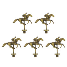 5Pièces Chevaux En Métal Pour Jeu De Société En Détail
