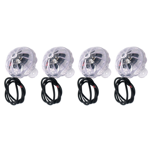 20Pièces Clignotants Transparent Auto Étanche