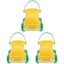 3Pièces Jouet Et Seaux Jaunes Confortables Usage Domestique
