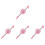 4Pièces Colliers Adaptés Usage Rose 1