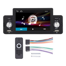 Inovativní jednodinové rádio pro bezproblémové připojení, bezdrátové CarPlay a Android Auto Stereo s Bluetooth, FM rádiem, audio výstupem
