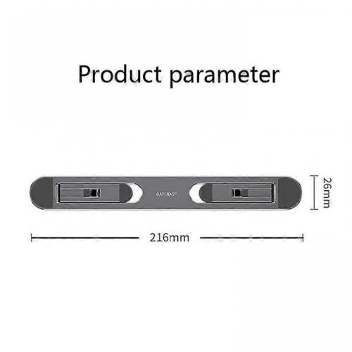 (Silver) Oatsbasf Portable Storage Foldable Notebook Computer Bracket Heightening Fan Heater 2