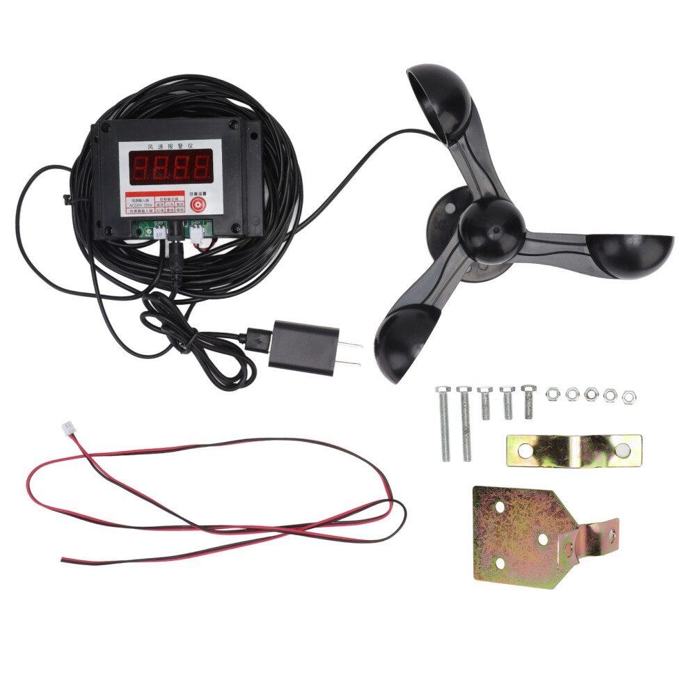 Intelligent Wind Meter, High Accuracy Anemometer, Aluminum Alloy And Abs Construction, Power Failure Memory, Wide Measuring Range For Industrial 9479868283572