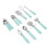 9-Piece Kitchen Gadget Set, Plastic Handle & Stainless Steel 2