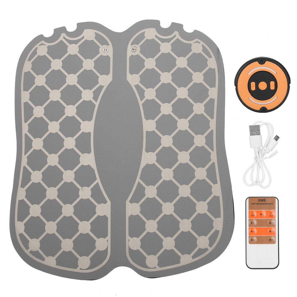 Circulation Boosting Foot Massager, Abs Material Massage Mat with Silicone Scrubbing, Ems Technology for Muscle Relaxation, Pain Relief, and Home Spa