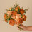 Silk Rose Bouquet with Green Leaves38cm 3