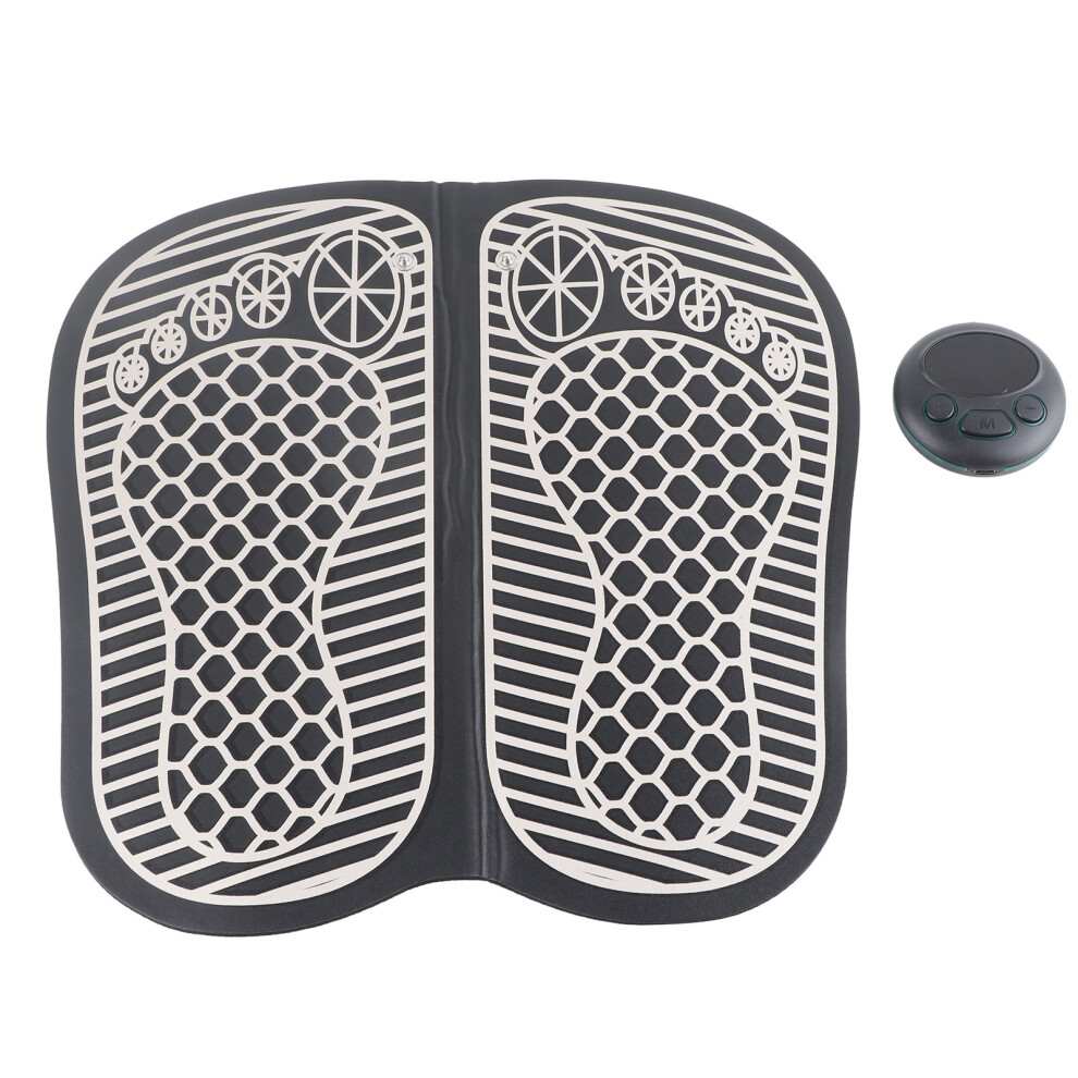 Remote Controlled Foot Stimulator Pad, Transcutaneous Electronic Nerve Stimulator For Improved Circulation, Lcd Display For Customizable Massage