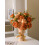 Silk Rose Bouquet with Green Leaves38cm 8