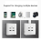 (A) Prise murale USB Type-C avec ports USB - QH 5