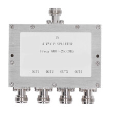 High Speed Internet Digital Signal Splitter, Bi-Directional800~2500MHz, Gold Plated Connectors For EMI Shielding, Sandblasted Conductive Oxide