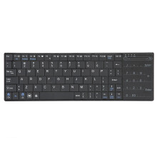 Wireless Bluetooth Keyboard, Stainless Steel Frame, Multi-Touch Touchpad, Easy-Switch For Multiple Devices, Waterproof Silicone Ensures Durability In
