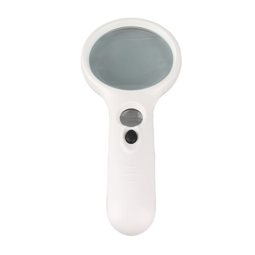 Dual Magnifier 3x/45x, 75mm/22mm, 3 LEDs, B/W 2