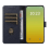 (Blue) Compatible For iPhone 15 Plus Leather Case Litchi Texture RFID Wallet Stand Phone Cover 2