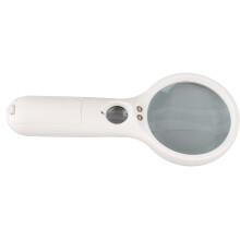 3-LED Magnifier 3x/45x 75/22mm 190x83x28mm Black