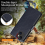 (Blue) Compatible For iPhone 15 Plus Leather Case Litchi Texture RFID Wallet Stand Phone Cover 4