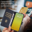 (Blue) Compatible For iPhone 15 Plus Leather Case Litchi Texture RFID Wallet Stand Phone Cover 5